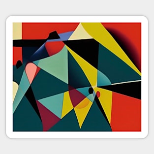 Abstract shapes. Sticker